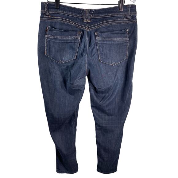 Democracy Ab Technology Women's Jeans Size 8 Mid Rise Tapered Leg Cropped Soft - Picture 2 of 9